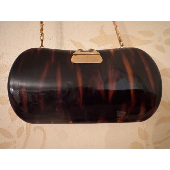 Vintage Magid of Italy Made for Morle Hand Made Tortoise Shell Handbag - Picture 2 of 4